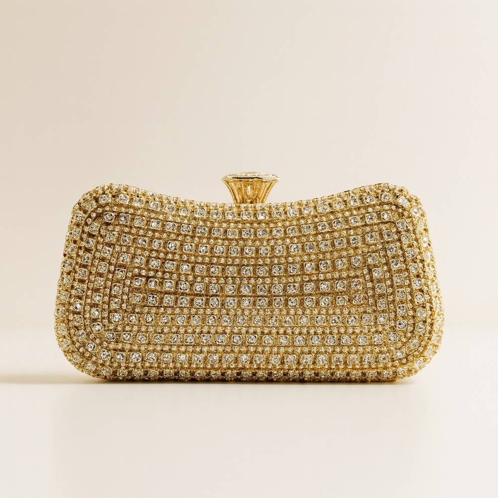 Luxury Gold Crystal Clutch Purse – Sparkling Evening Bag
